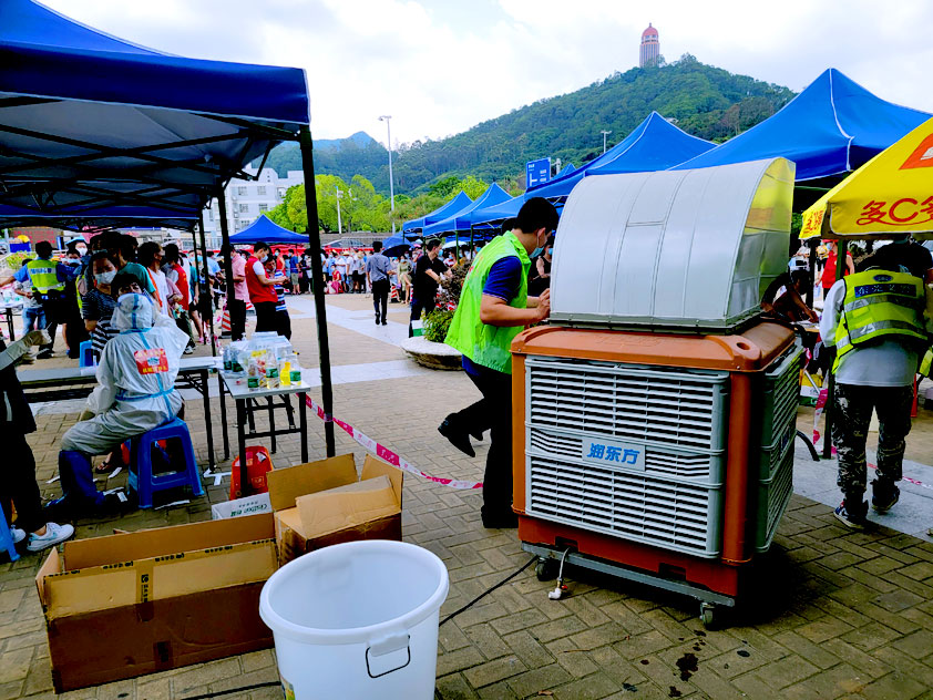 助力抗疫進(jìn)行時(shí)，潤東方環(huán)保空調(diào)持續(xù)為抗疫一線送清涼