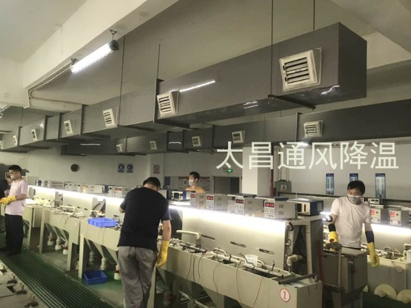 環(huán)?？照{(diào)有效解決電鍍車間高溫悶熱環(huán)境
